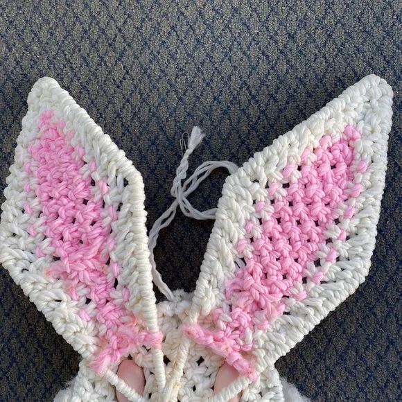 Easter Macrame Wall/Door Decor 70’s Vintage Easter Bunny - Picture 8 of 8